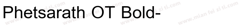 Phetsarath OT Bold字体转换